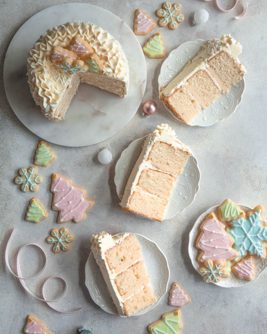 Frosted Sugar Cookie Cake In Bloom Bakery