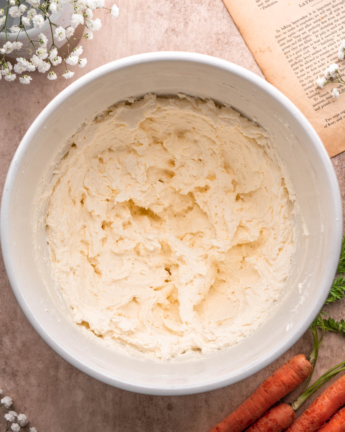cream cheese mixed into the whipped butter