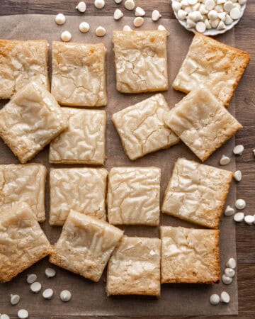 White Chocolate Brownies - In Bloom Bakery