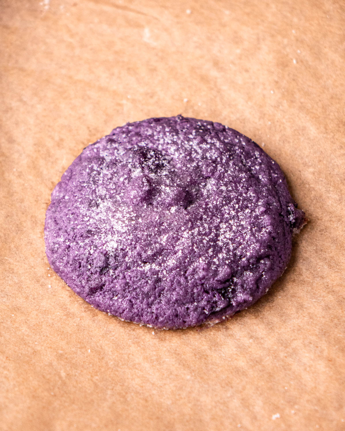 blueberry cookie after baking