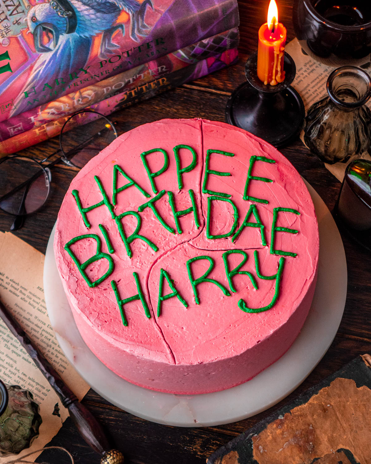 How to make Harry Potters Birthday Cake Vegan Harry Potter Cake  The  Banana Diaries