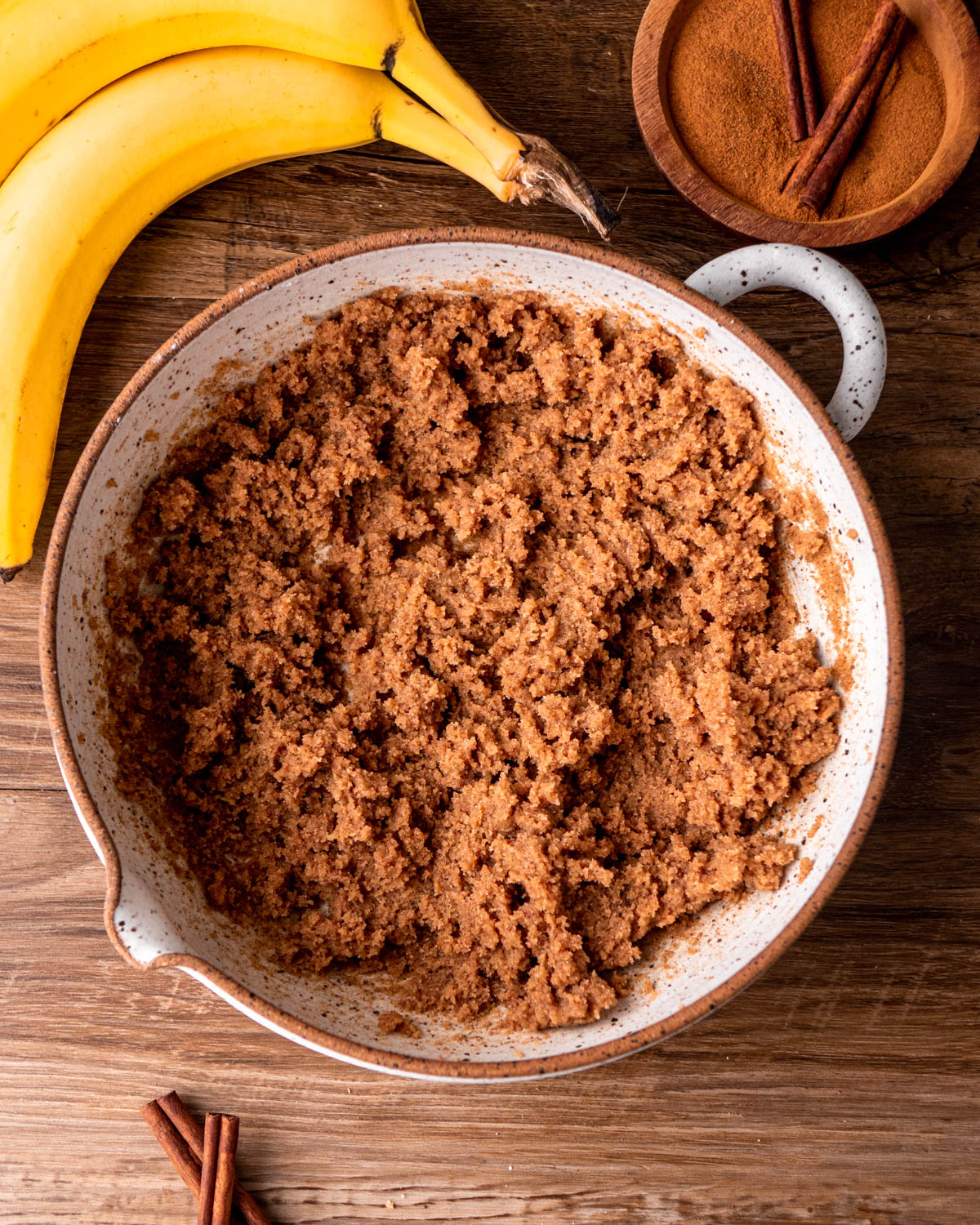 brown sugar cinnamon filling in a bowl