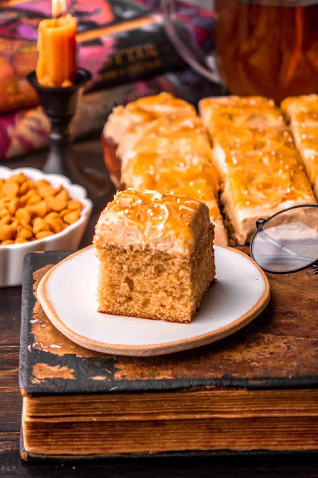 Harry Potter Butterbeer Cake In Bloom Bakery