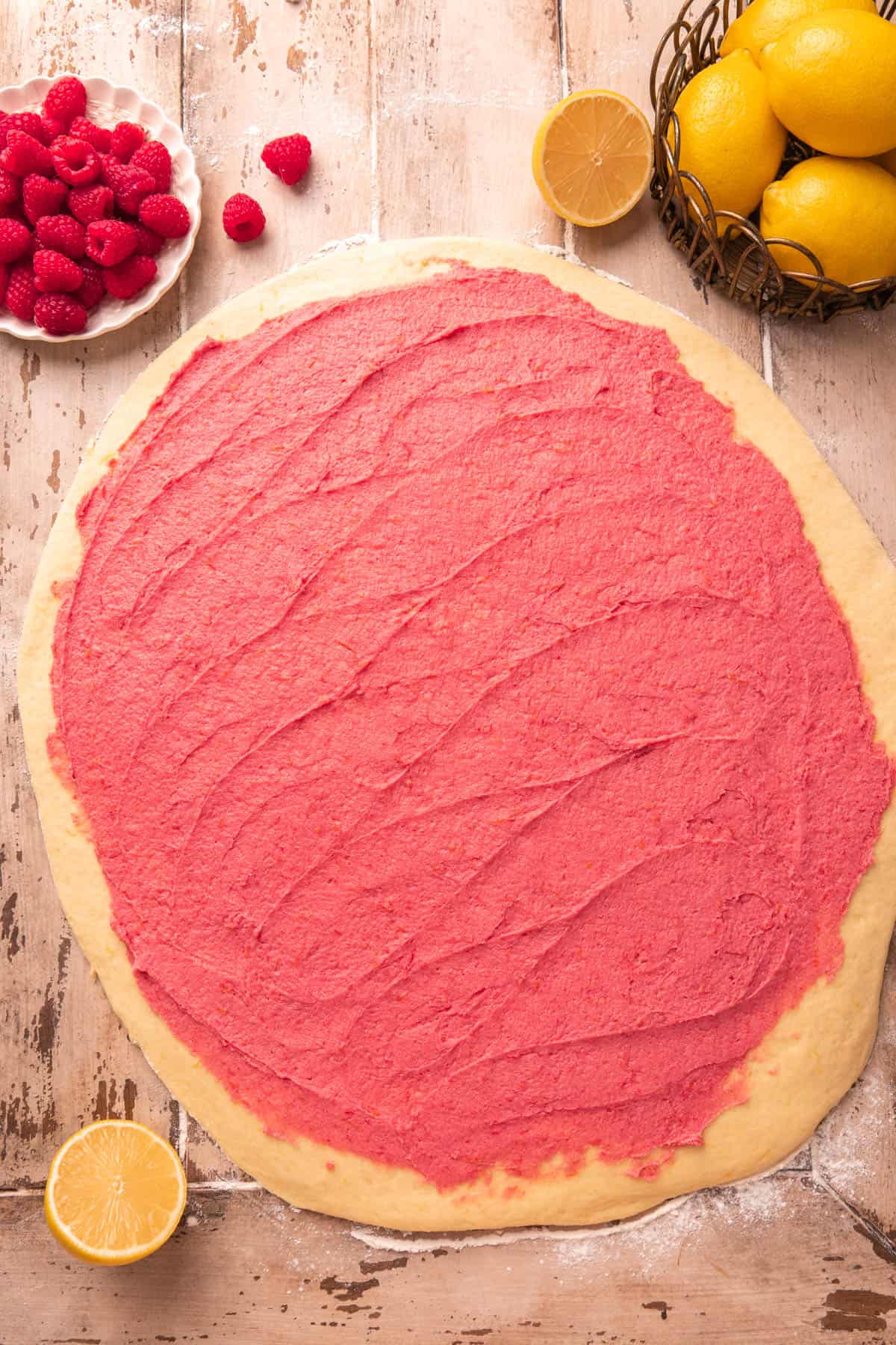 Lemon Raspberry Rolls - In Bloom Bakery