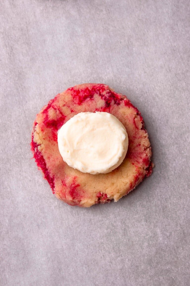 Raspberry White Chocolate Cheesecake Cookies - In Bloom Bakery